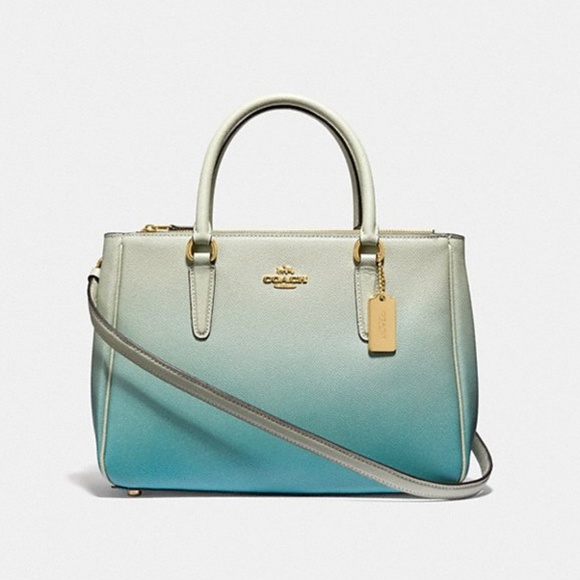 Coach Handbags - NWT Coach Surrey Ombre CarryAll Satchel&Wallet